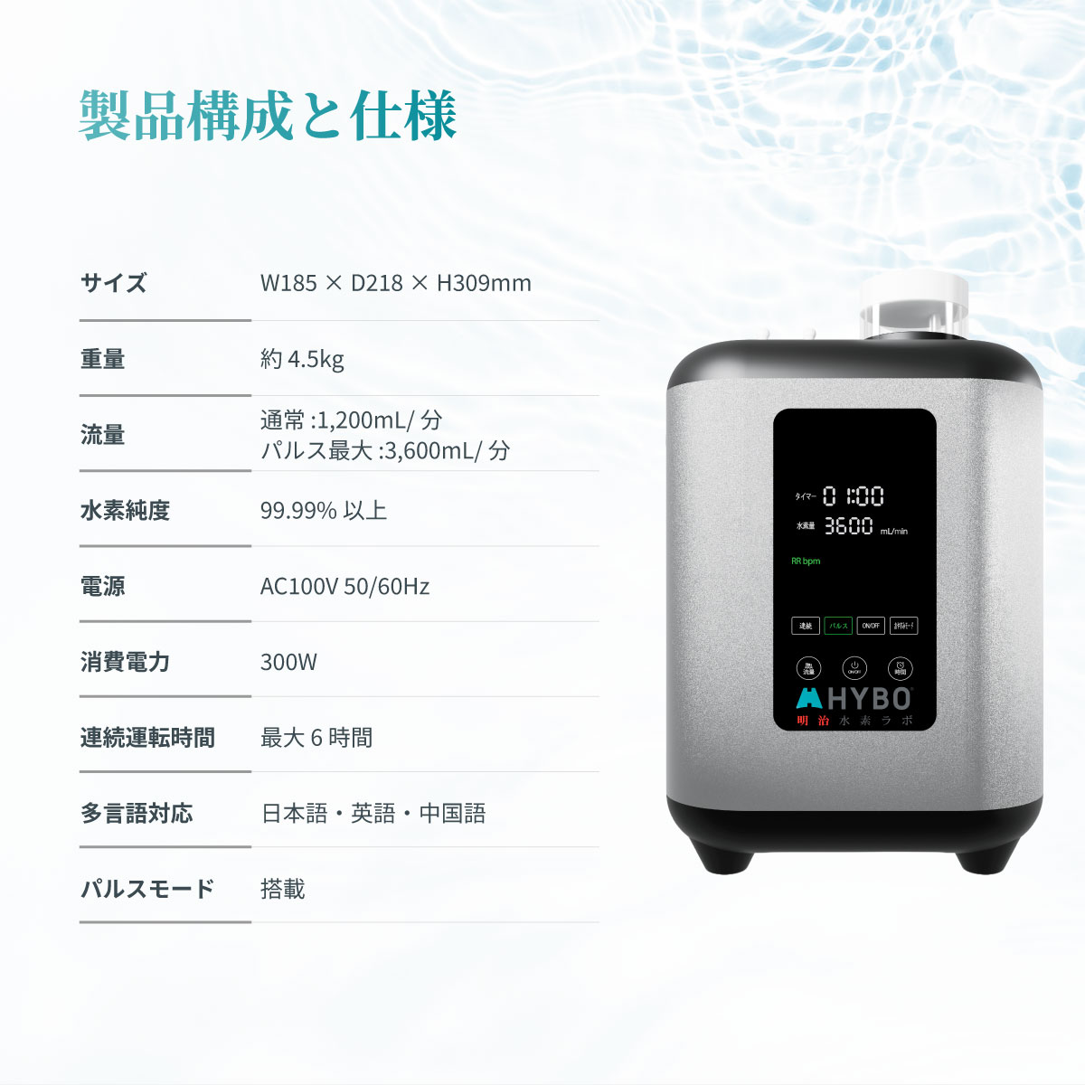 HYBO 水素吸入器