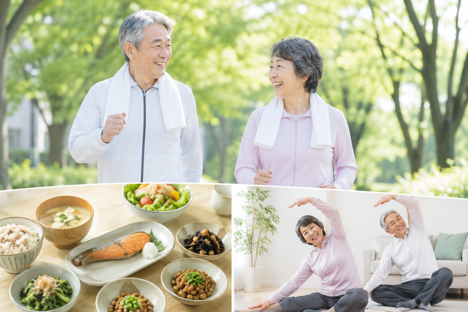 年齢を重ねても健やかに過ごすための食事と運動習慣