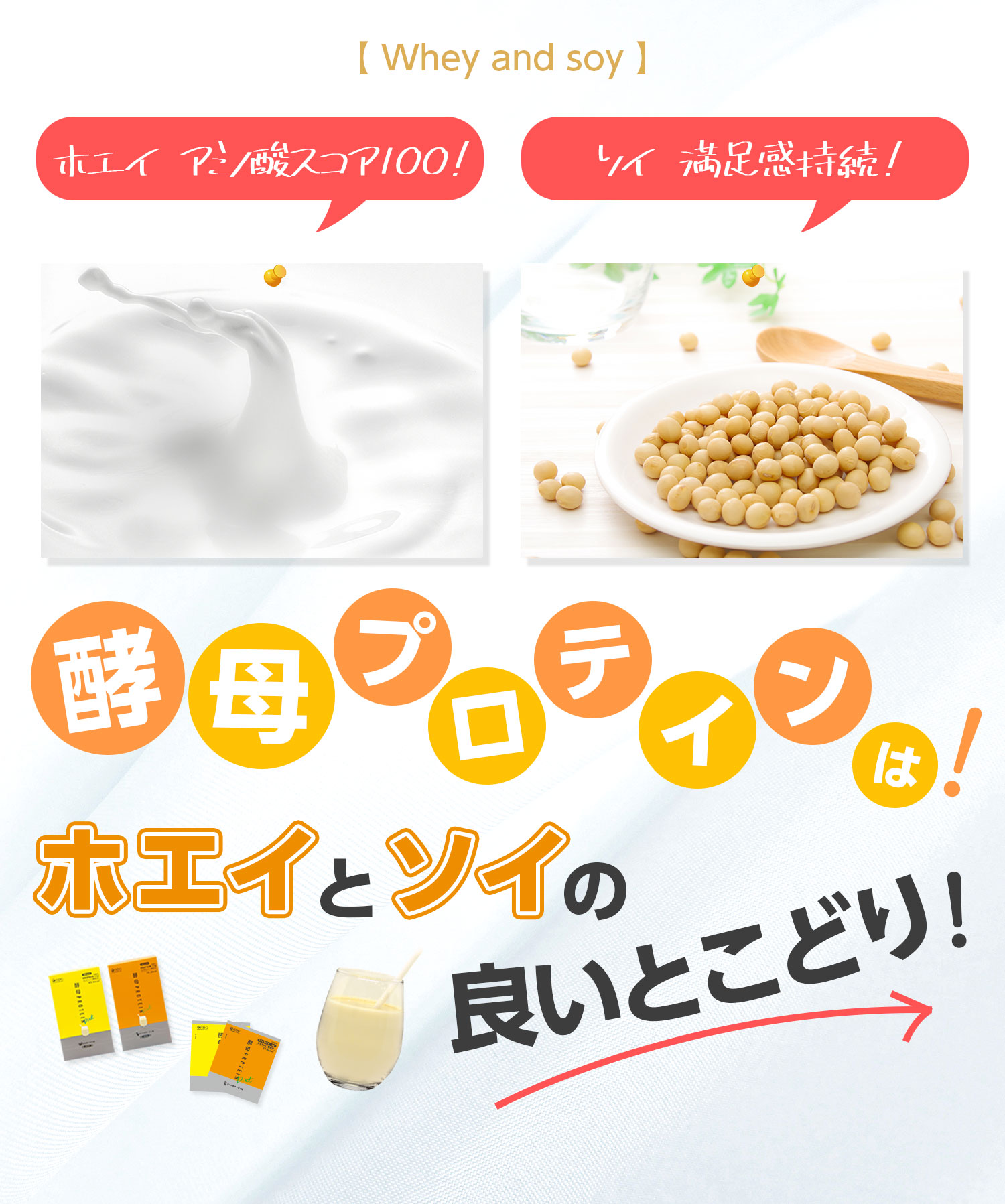 酵母プロテイン きな粉バナナ味 20g×18包入(たんぱく11g) | バナナ