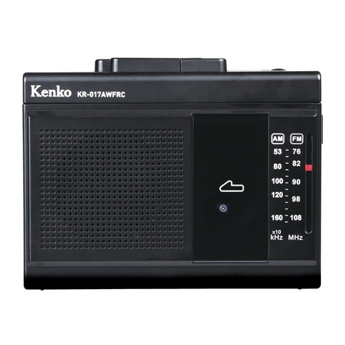 即配】(KT) AM/FM ラジオカセットレコーダー KR-017AWFRC 乾電池2本 