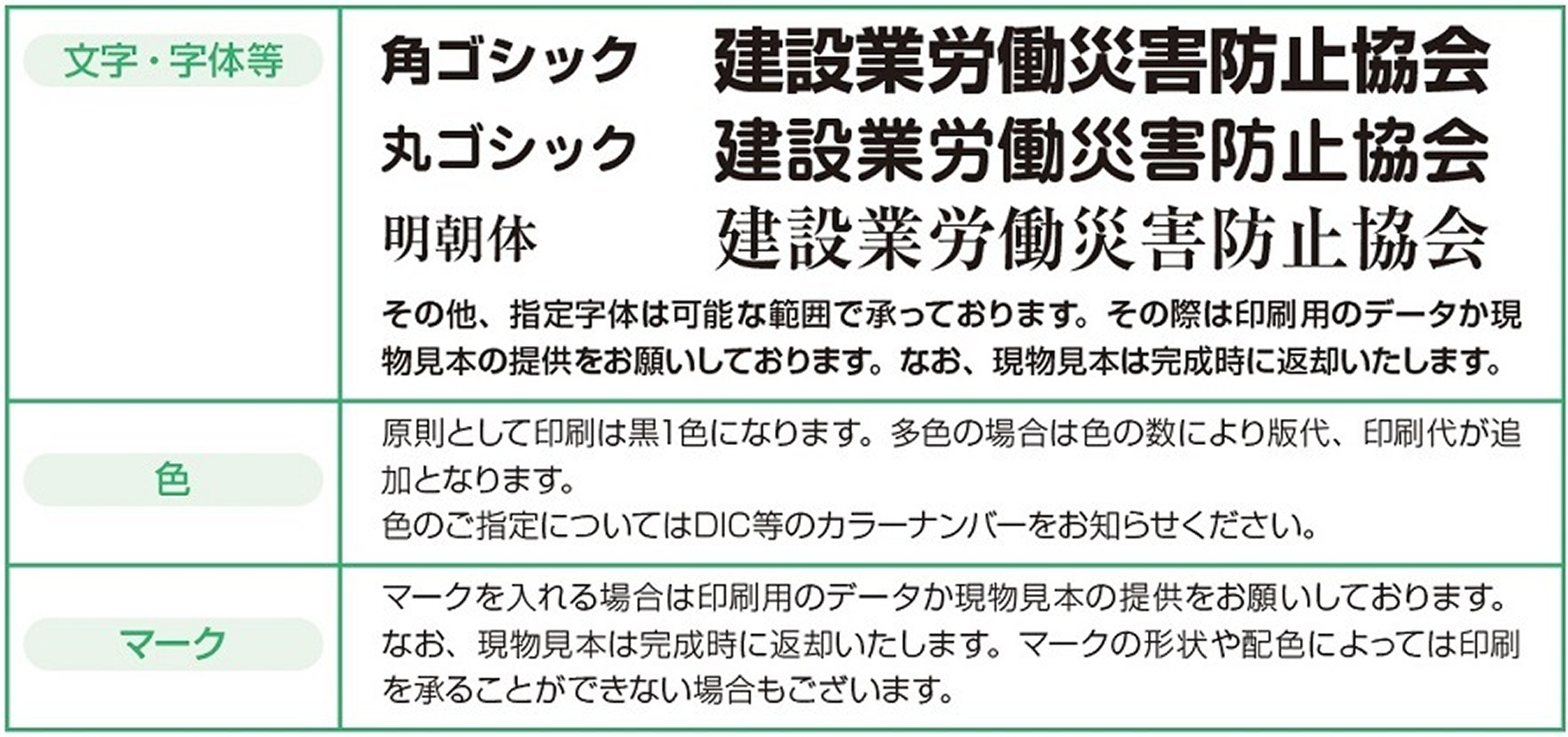 字体見本