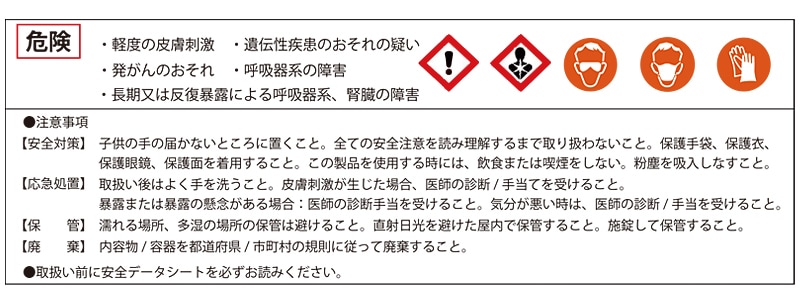 全天候型アスファルト補修材 ミラクルパッチ注意事項