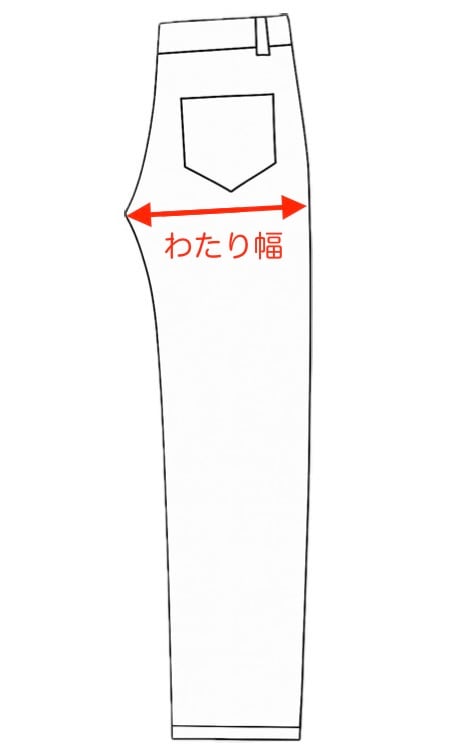 パンツ計測ガイド わたり