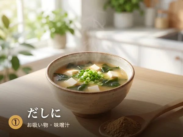 使い方1 だしに お吸い物・味噌汁