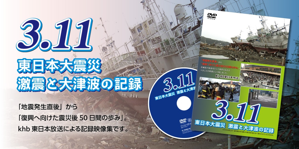 DVD「3.11 東日本大震災 激震と大津波の記録」