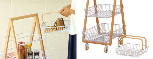 バスケットワゴン