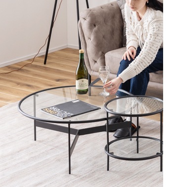round glass table LL