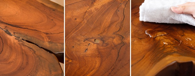 ソリッドウッドサイドテーブル｜TTF-185｜天然木｜素材を活かした机