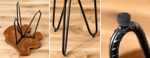 ソリッドウッドサイドテーブル｜TTF-185｜天然木｜素材を活かした机