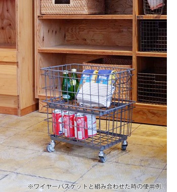 wire basket trolley 15L