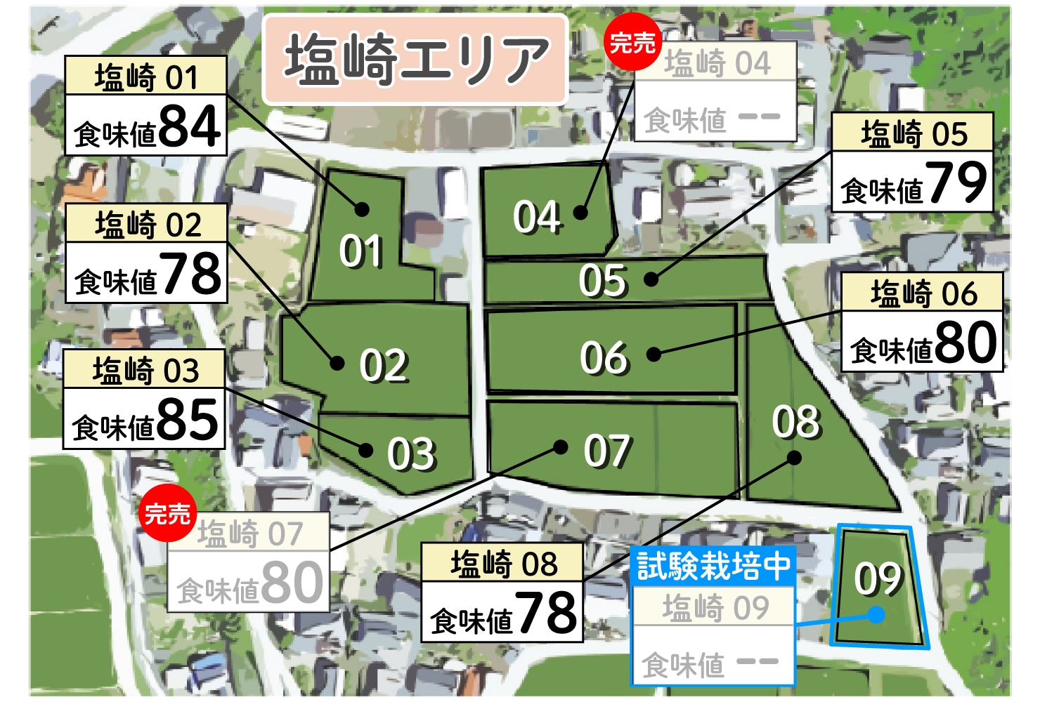 KIMOTOファーム｜実りの百年米｜塩崎エリア