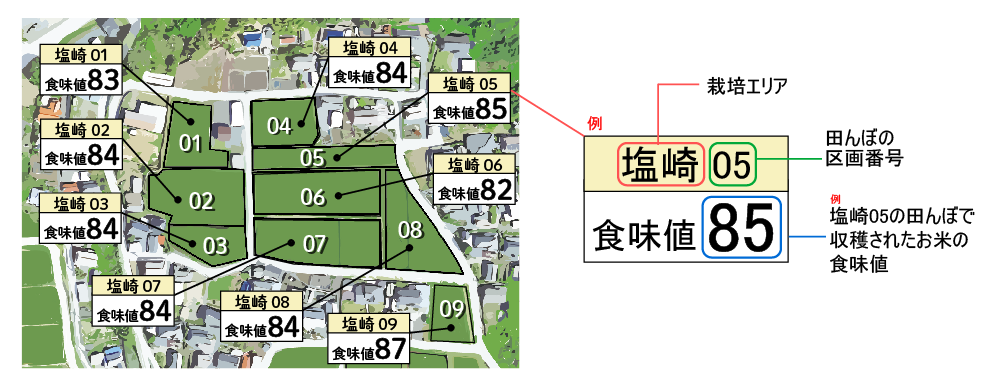 食味値の見方