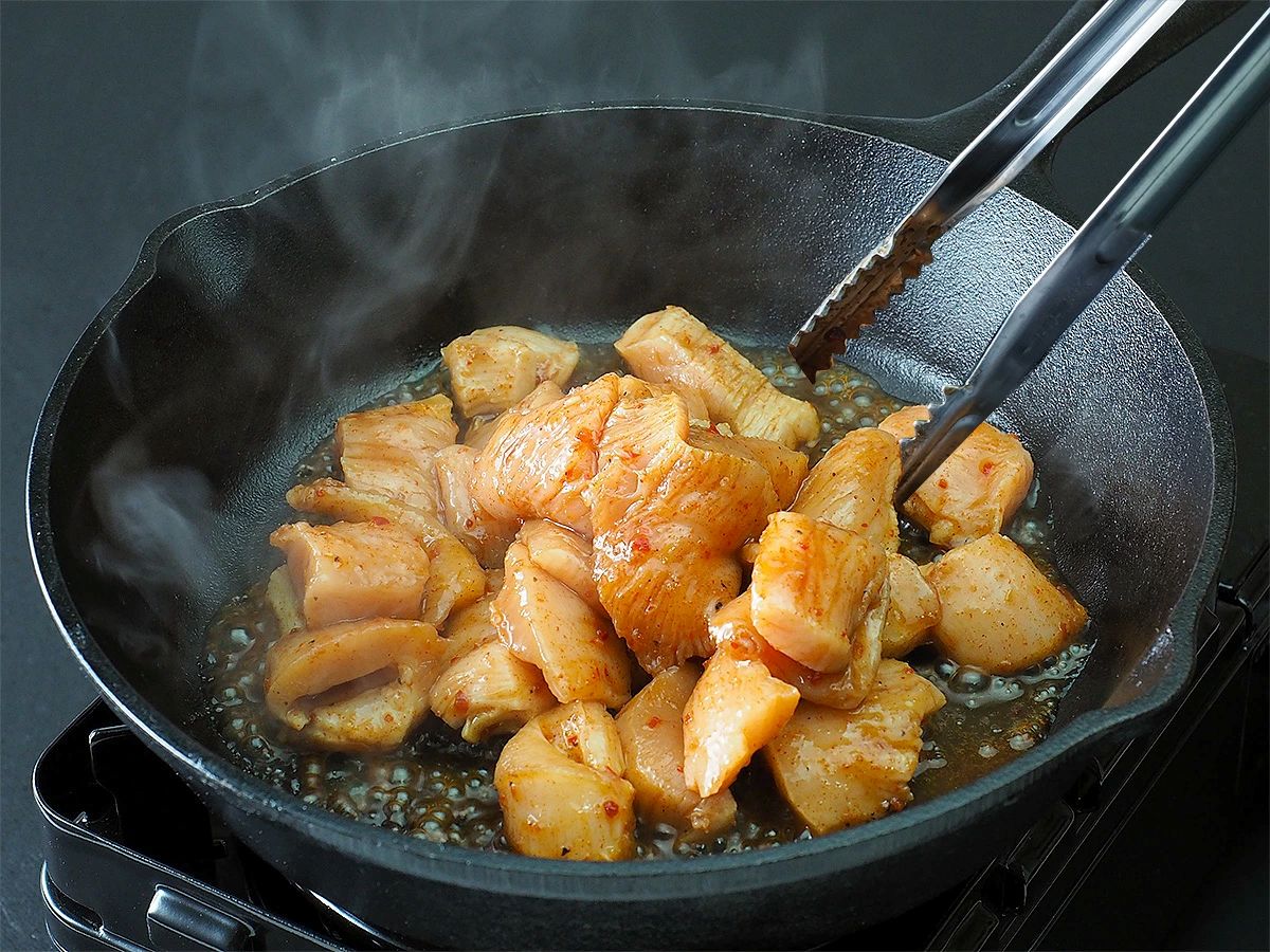 フライパンで焼くだけで美味しい上ミノの出来上がり