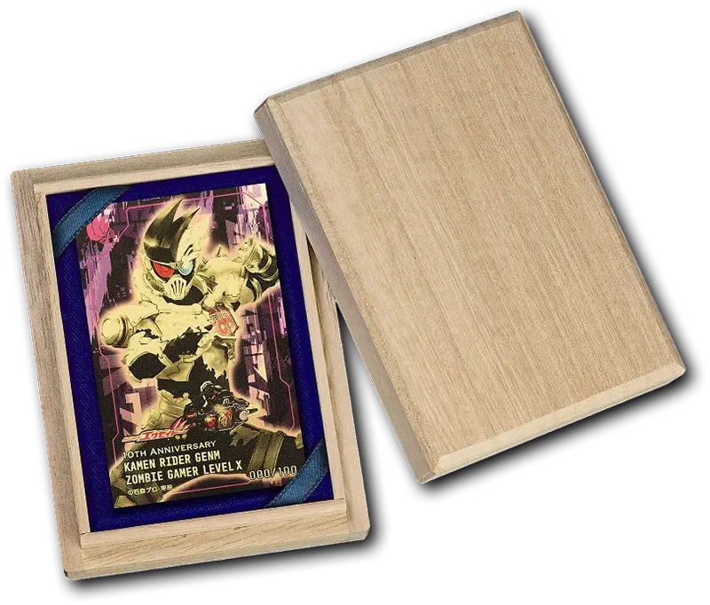 仮面ライダーゲンム ゾンビゲーマー レベルX 純金カード 0.5g