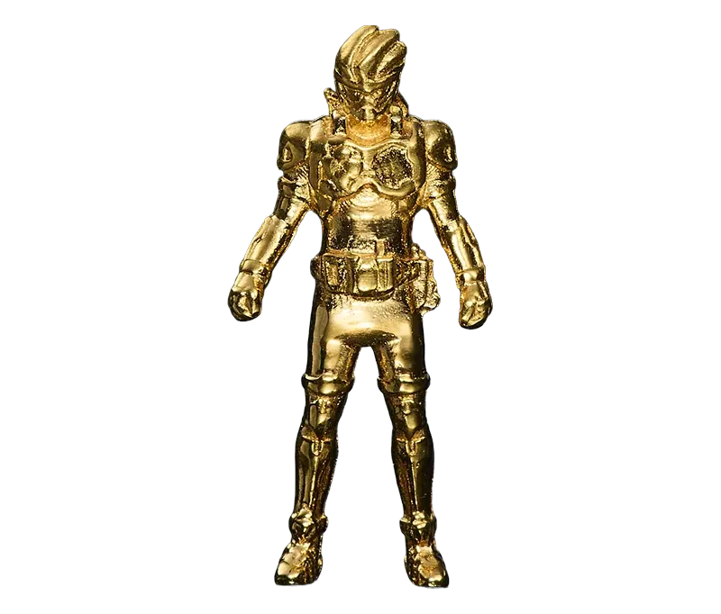 仮面ライダーエグゼイド アクションゲーマーレベル2 純金立像 1g