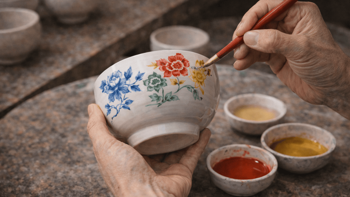 overglaze painting