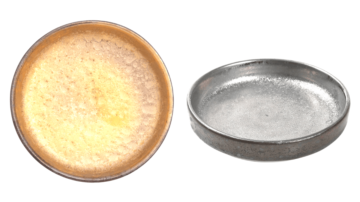 有田焼 伊羅保金彩 平鉢揃 陶悦窯 有田焼 伊羅保金彩 平鉢揃 陶悦窯