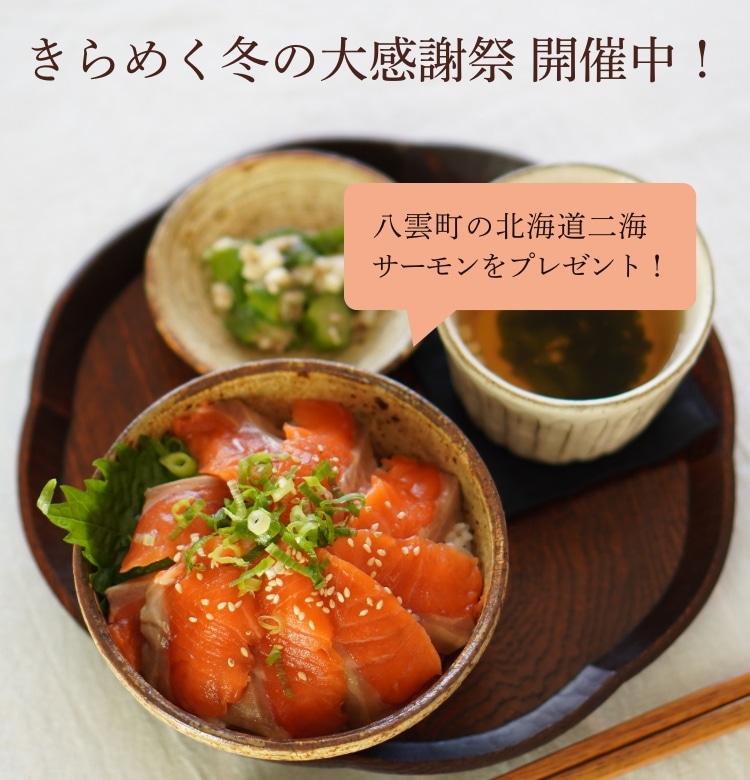 北海道二海サーモンをプレゼント！きらめく冬の大感謝祭