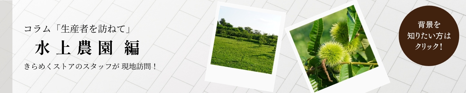 水上農園 コラム 生産者を訪ねて