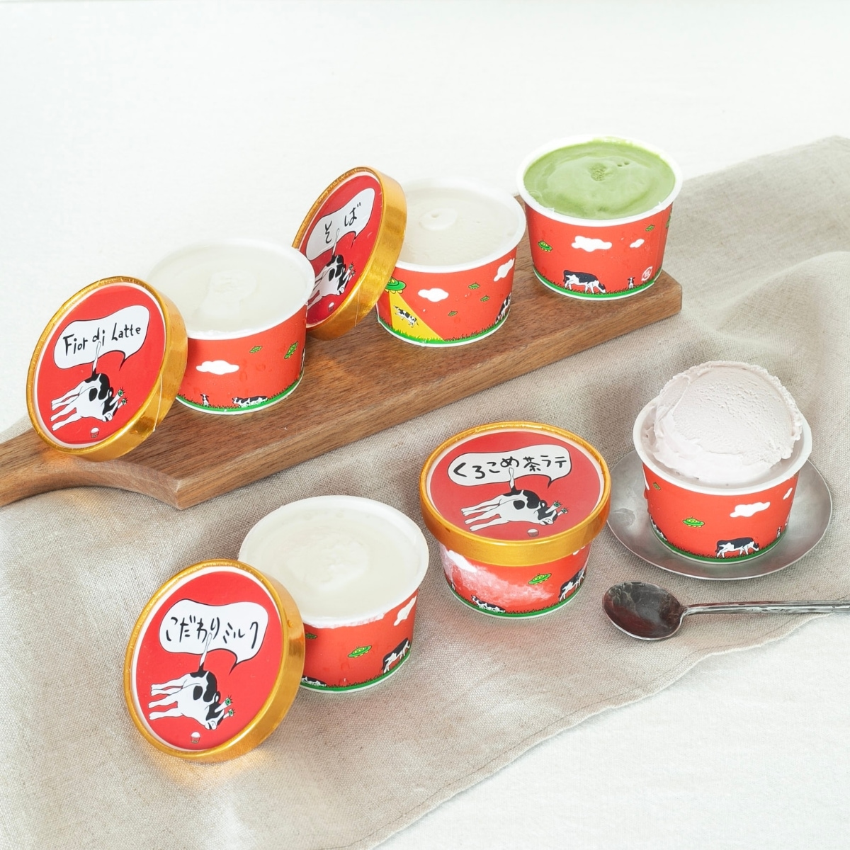 【きらめくストア限定！オリジナルフレーバー入り】『くろこめ茶ラテ』ジェラートセット