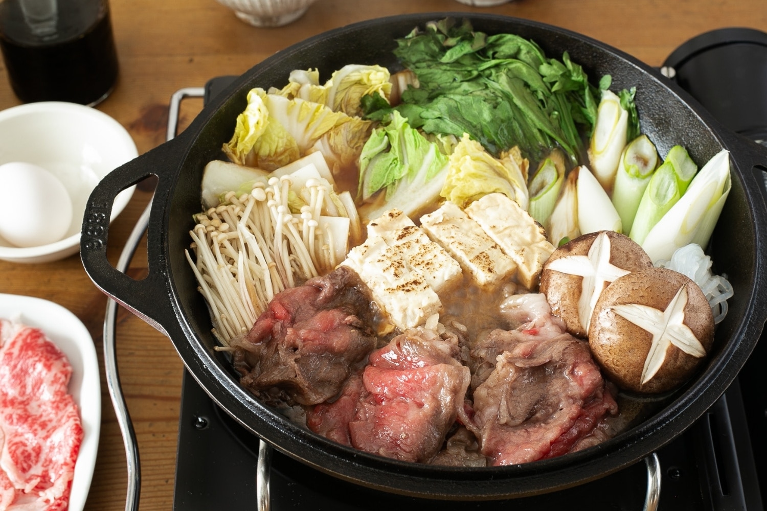 北海道 黒毛和牛 流氷牛 ロースすき焼き