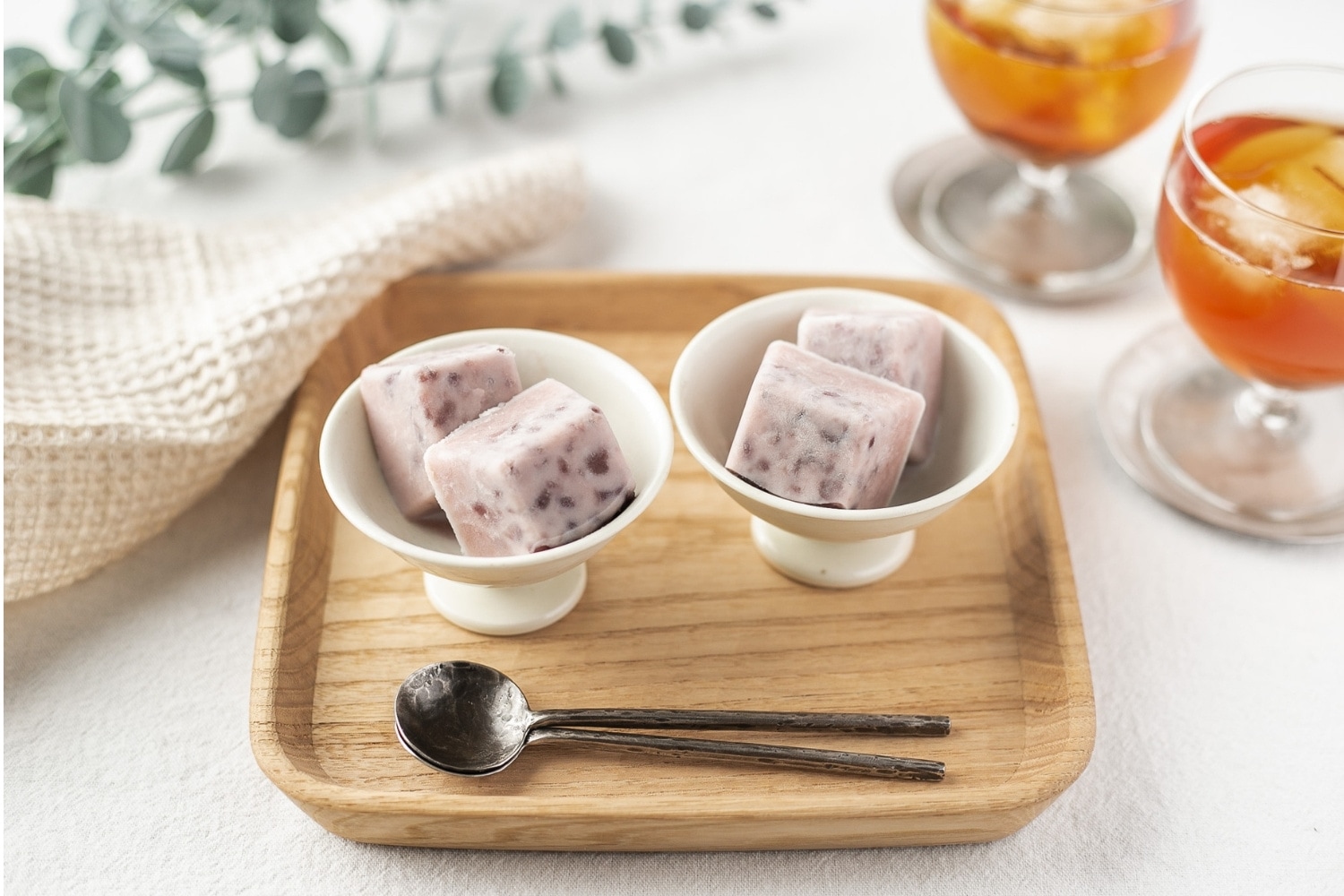 北海道産あんこ 使用例 小豆ミルク アイス