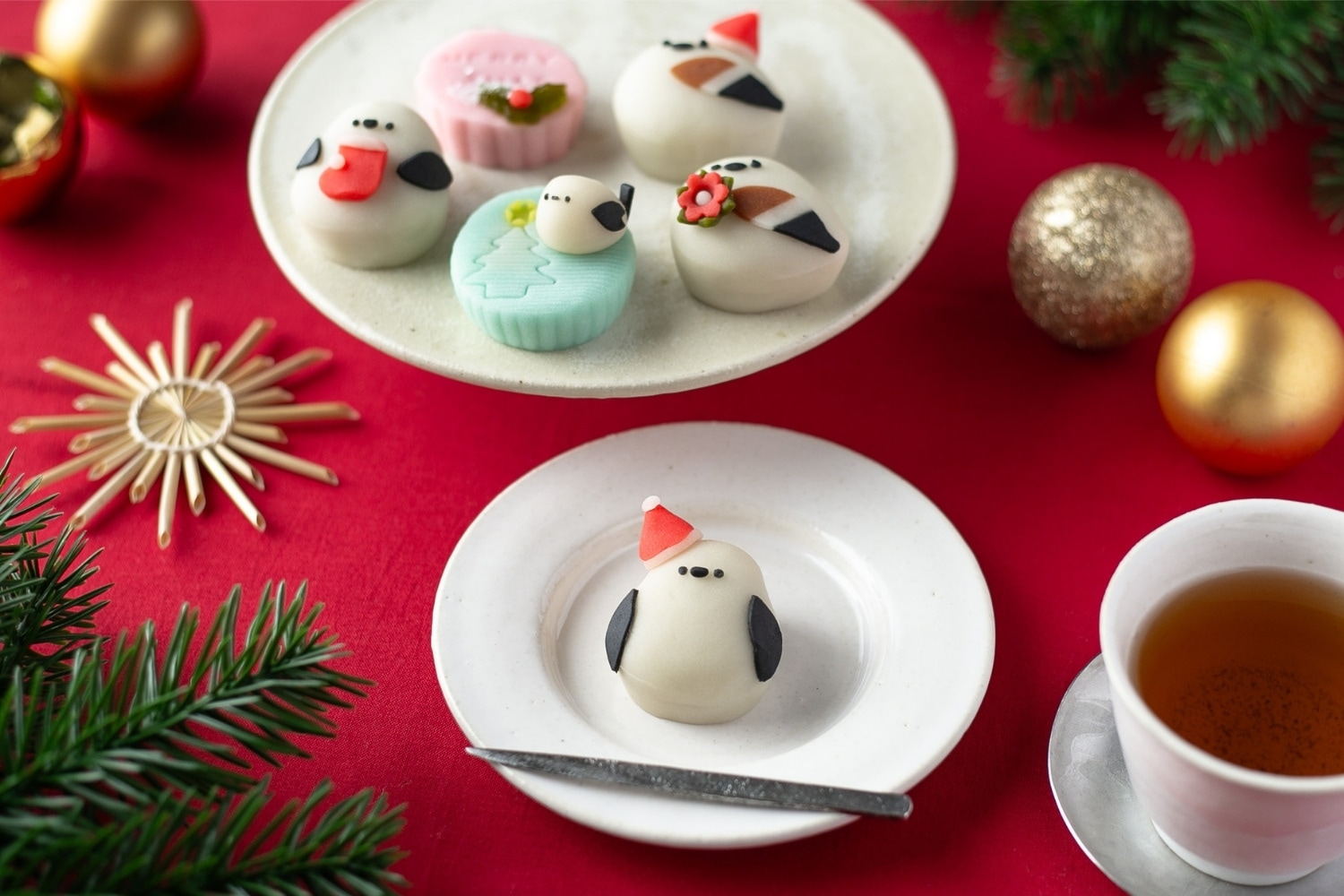 北海道 小樽 つくし牧田 シマエナガ 練り切り 和菓子