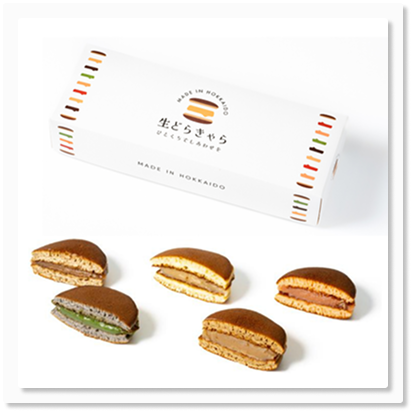 北海道生どらきゃらのかわいらしいパッケージ