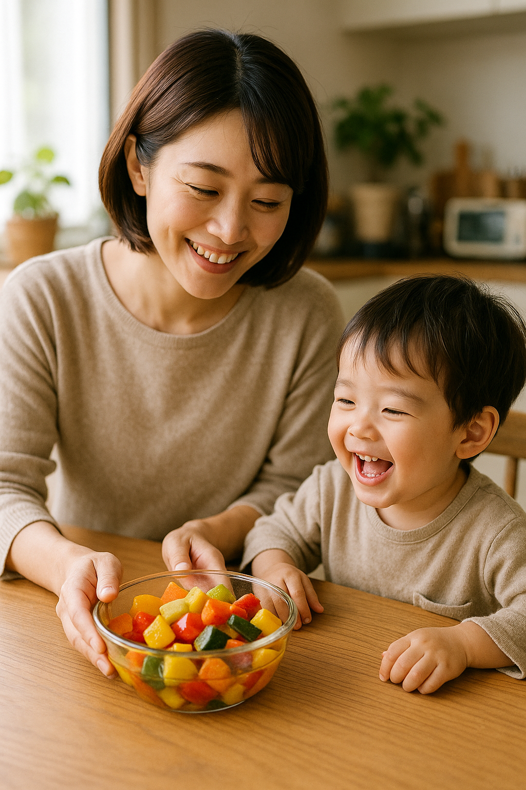 家族の食卓に彩りを添えるごろごろ野菜のマリネ酢