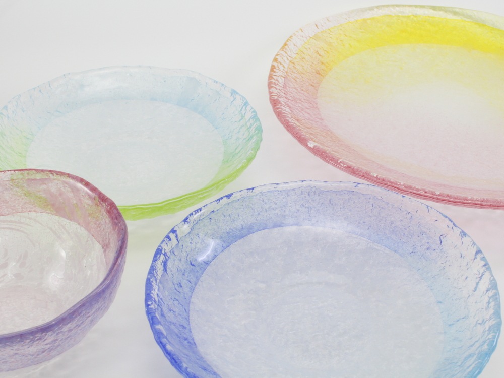 氷彩 プレート大 | 北一硝子 まごころお届け便