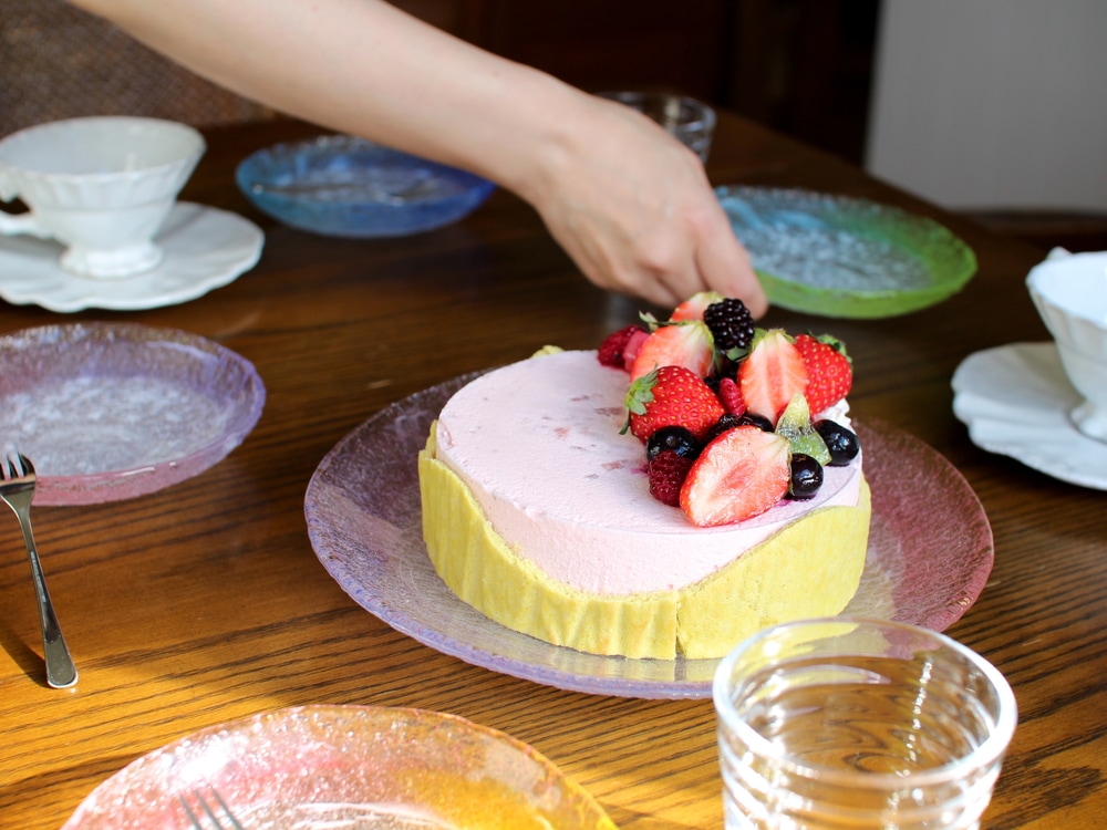 氷彩 プレート小 | 北一硝子 まごころお届け便