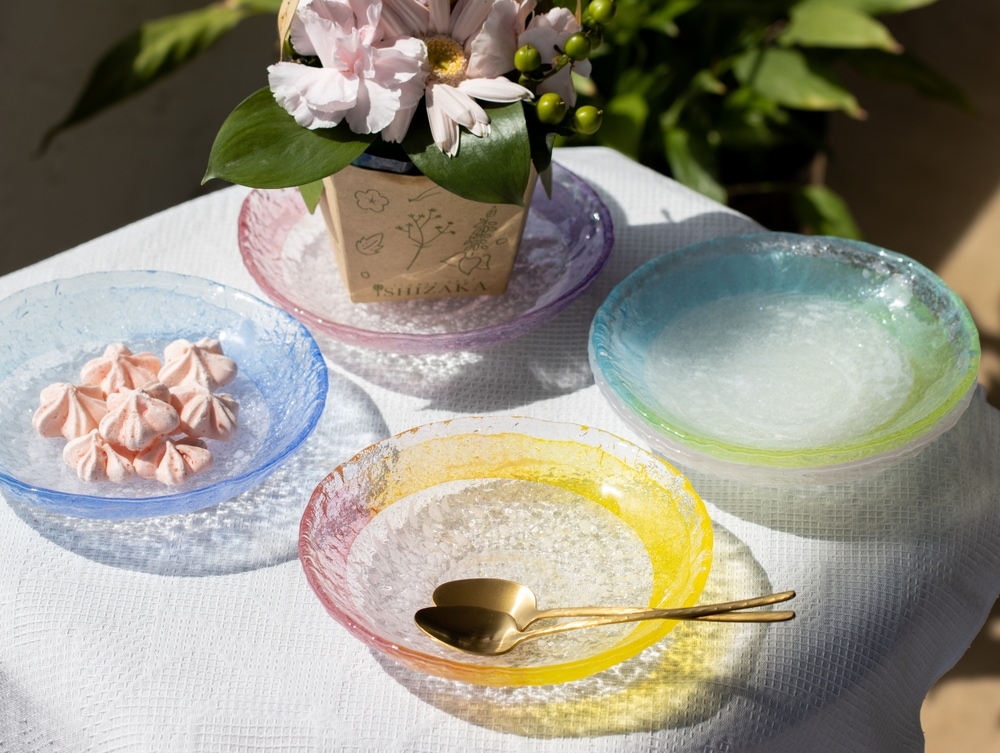 氷彩 プレート小 | 北一硝子 まごころお届け便