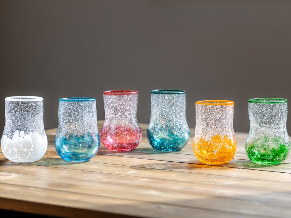 泡しぶきグラス | 北一硝子 まごころお届け便