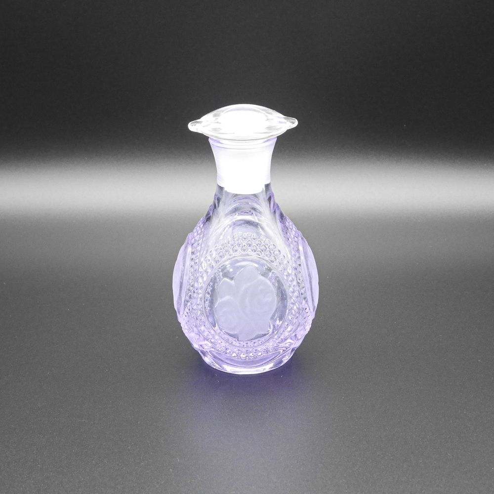 北一硝子 液ダレしない ガラス醤油差し バラ柄 ピンク色 バラ柄醤油差し大 | 北一硝子 まごころお届け便