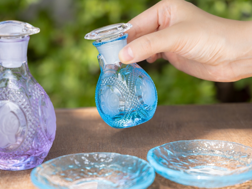 バラ柄醤油差しミニ | 北一硝子 まごころお届け便