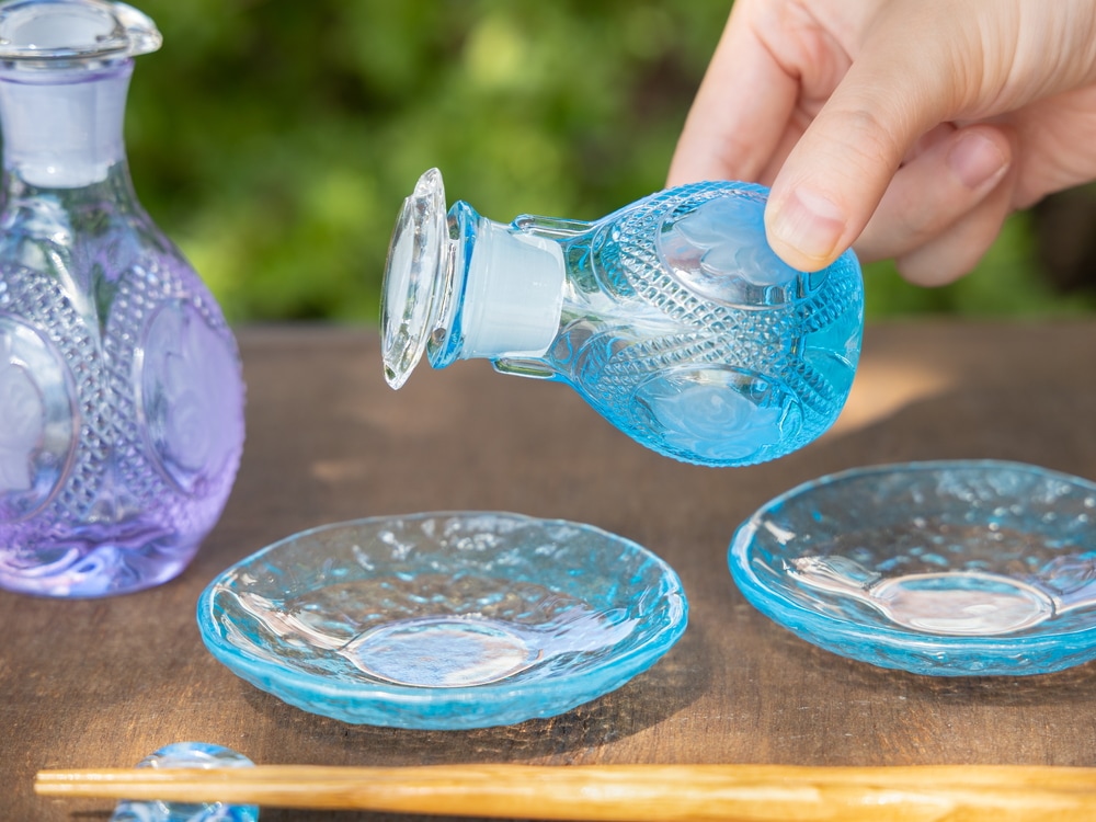 バラ柄醤油差しミニ | 北一硝子 まごころお届け便