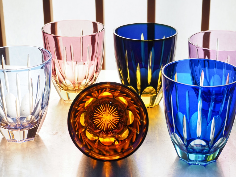 小樽切子 松葉 万能グラス | 北一硝子 まごころお届け便