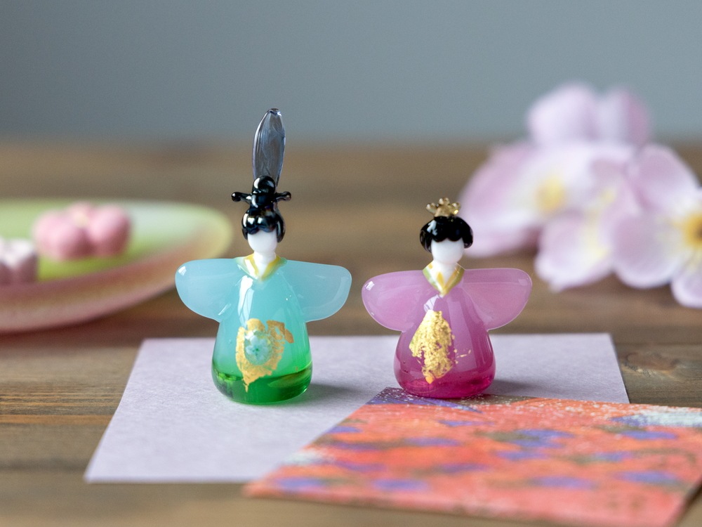 ☆硝子のお雛様 《郵送料込み 日時指定不可》 | 北一硝子 まごころお届け便