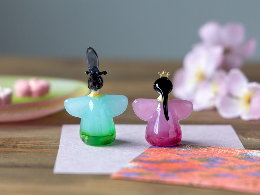 ☆硝子のお雛様 《郵送料込み 日時指定不可》 | 北一硝子 まごころお届け便