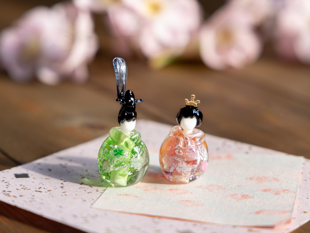 ☆硝子のお雛様 《郵送料込み 日時指定不可》 | 北一硝子 まごころお届け便