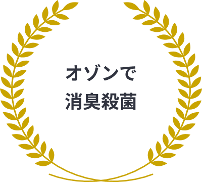 オゾンで消臭殺菌