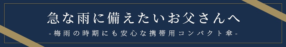 急な雨に備えたい