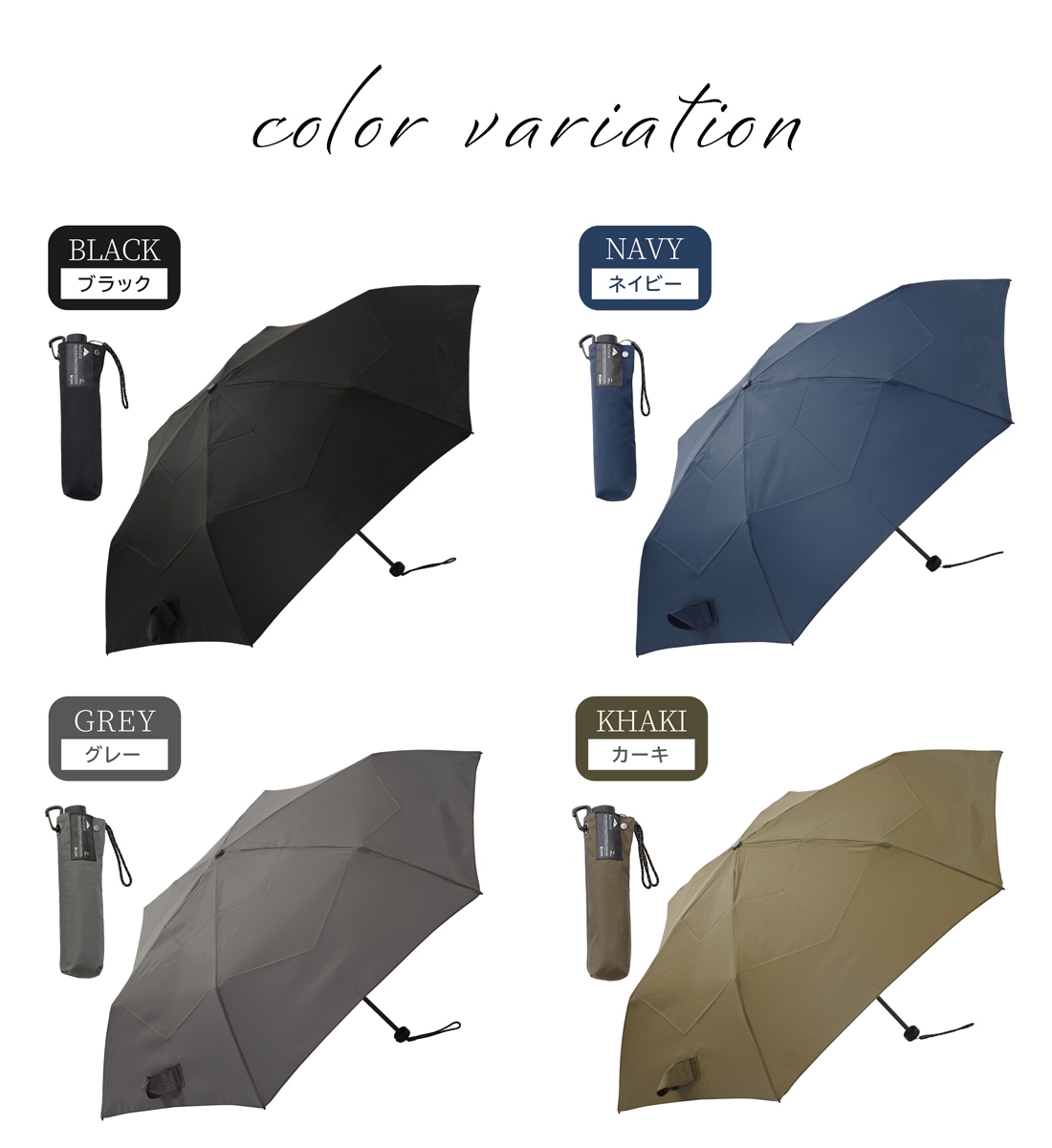 2026新作】畳みやすい形状安定 雨傘 超軽量 直径94cm Selfold～forte+