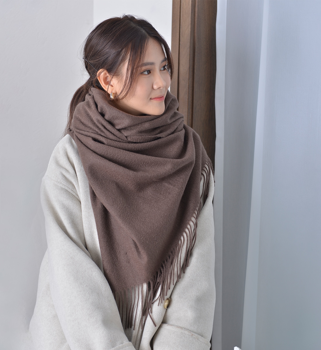 カシミヤ100％ ストール 大判サイズ マフラー cashmere | すべての商品