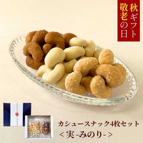 カシュースナック4枚セット実