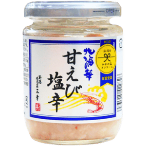 レギュラーサイズの甘えび塩辛ロング瓶はこちら