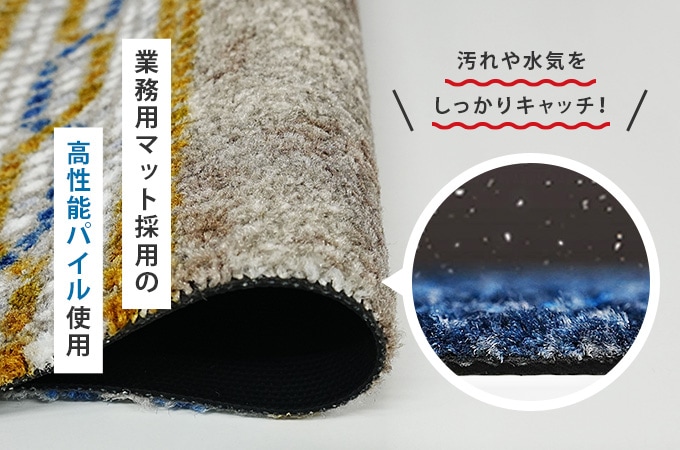 玄関マット wash+dry(ウォッシュ アンド ドライ) Manera 50×75cm 