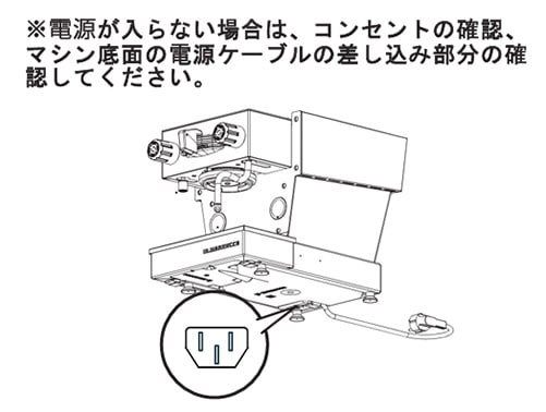 電源が入らない場合