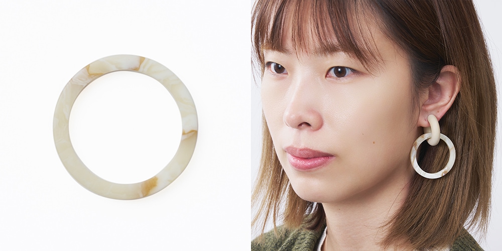 acrylic GUM EARRING 2190 アクリリック　ガム　イヤリング ゴム　いやりんぐ　アクセサリ