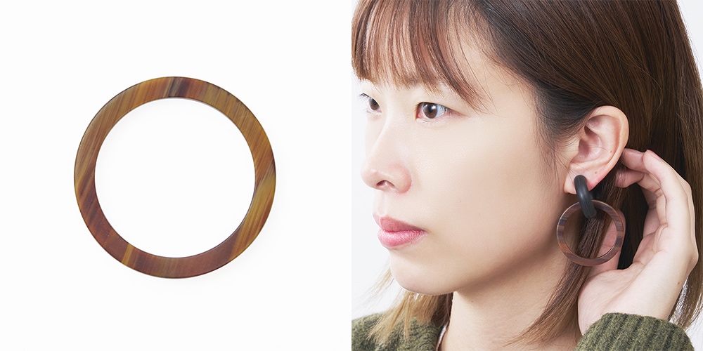 acrylic GUM EARRING 2190 アクリリック　ガム　イヤリング ゴム　いやりんぐ　アクセサリ